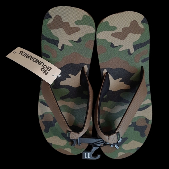 NWT No Boundaries Camouflage Sandals Camo Size 11 - Picture 7 of 9